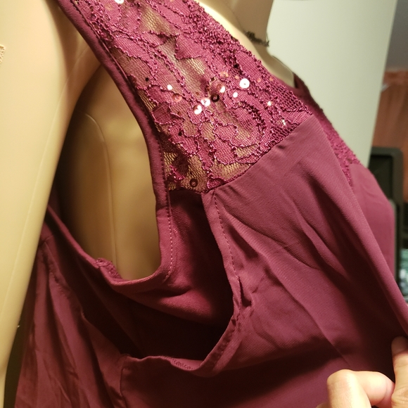 Body Flirt Burgundy Extra Large Dress - Picture 6 of 10